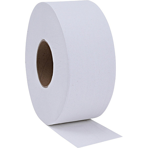 Genuine Joe&reg; Jumbo Roll Toilet Paper, White 2-Ply, 8 Rolls (GJO2506008)
