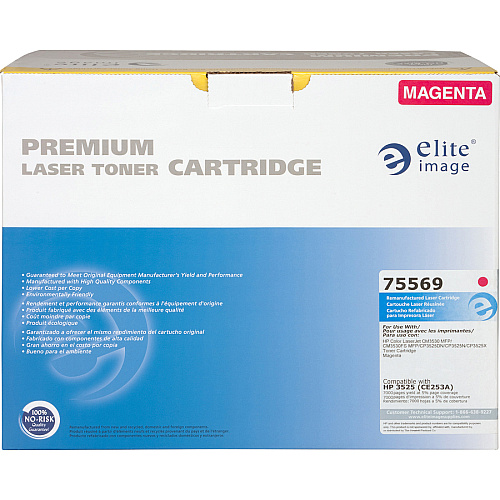 Elite Image Remanufactured Laser Toner Cartridge - Alternative for HP 504A (CE253A) - Magenta - 1 Each 7000 Pages (75569)