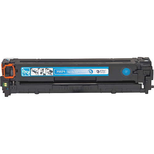 Elite Image Remanufactured Laser Toner Cartridge - Alternative for HP 128A (CE321A) - Cyan - 1 Each 1300 Pages (75571)