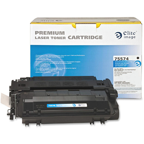 Elite Image Remanufactured Toner Cartridge - Alternative for HP 55X (CE255X) 12500 Pages (75574)