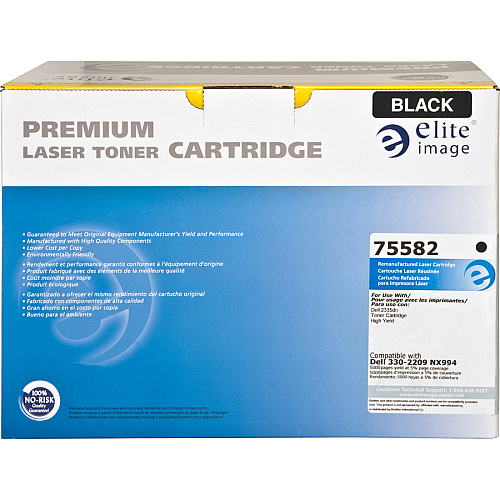 Elite Image Remanufactured Toner Cartridge - Alternative for Dell (330-2209) Laser - 6000 Pages - Black - 1 Each (75582)