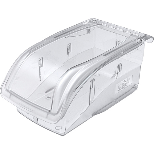 Akro-Mils Insight Ultra Clear Bin Internal Dimensions: 9.44" Length x 4.13" Width x 4.44" Height - External Dimensions: 10.9" Length x 5.5" Width x 5.3" Height - 25 lb - Stackable - Polycarbonate - Clear - For Multipurpose - 1 Each (305B1)