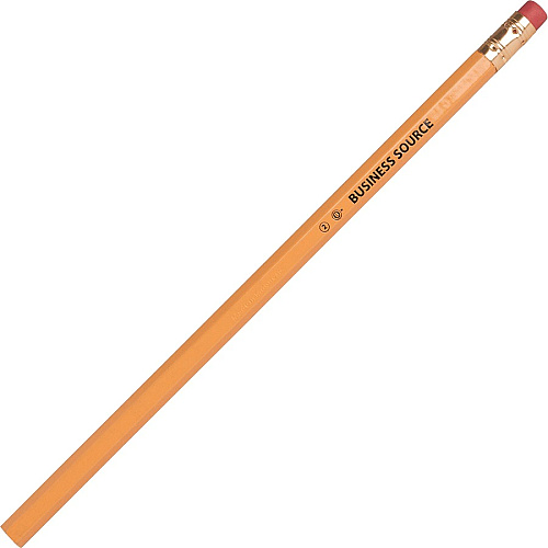 Business Source Woodcase No. 2 Pencils #2 - Yellow Wood Barrel - 72 / Box (BSN37508)