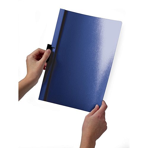 DURABLE&reg; DURACLIP&reg; Report Cover 8 1/2" x 11" - 30 Sheets Capacity - Vinyl, Steel - Black - 1 Each (220301)