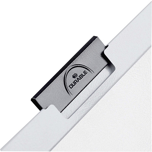 DURABLE&reg; DURACLIP&reg; Report Cover 8 1/2" x 11" - 30 Sheets Capacity - Vinyl, Steel - Black - 1 Each (220301)