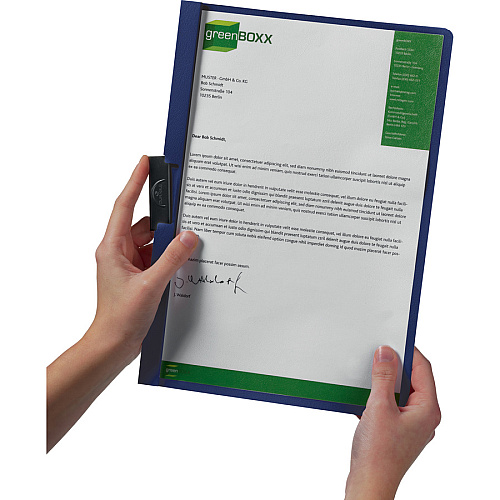 DURABLE&reg; DURACLIP&reg; Report Cover 8 1/2" x 11" - 30 Sheets Capacity - Vinyl, Steel - 1 Each (220307)