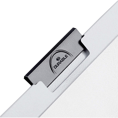 DURABLE&reg; DURACLIP&reg; Report Cover 8 1/2" x 11" - 60 Sheets Capacity - Vinyl, Steel - Black - 1 Each (221401)