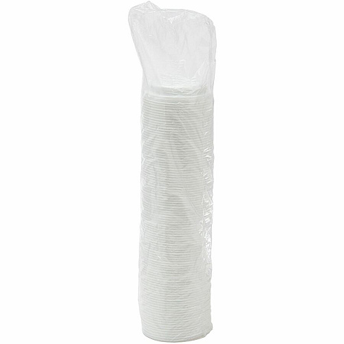 Dart Cappuccino Domed Lid Dome - Plastic - White - 100/Bag - 10 / Carton (16EL)
