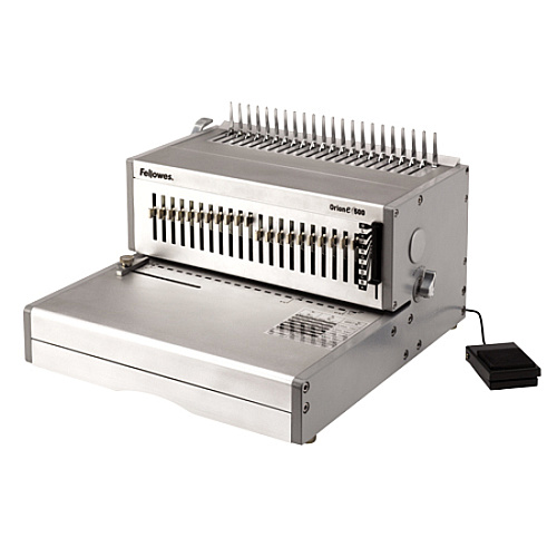 Fellowes Orion E 500 Electric Comb Binding Machine 9.8" Height x 15.8" Width x 19.8" Depth - Silver (5643201)