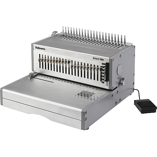 Fellowes Orion E 500 Electric Comb Binding Machine 9.8" Height x 15.8" Width x 19.8" Depth - Silver (5643201)