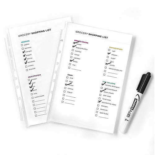 Avery&reg; Mini Diamond Clear Heavyweight Sheet Protectors 1 x Sheet Capacity - For 5 1/2" x 8 1/2" Sheet - 7 x Holes - 3 x Rings - Ring Binder - Top Loading - Rectangular - Clear - Polypropylene - 15/Bag - 1 Carton (77007)