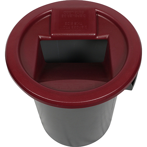 San Jamar Flatware Retriever Round - Plastic - Burgundy - 1 Each (KA3200)