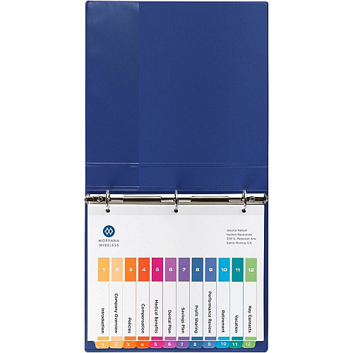 Avery Dividers, 12 Tabs, Ready Index 36 x Divider(s) - 36 Tab(s) - Digit - 1-12 - 12 Tab(s)/Set - 8.5" Divider Width x 11" Divider Length - 3 Hole Punched - White Paper Divider - Multicolor Paper Tab(s) - Hole-punched, Printable, Reinfor (3 Sets of 11073)