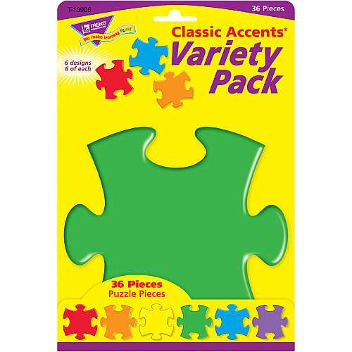 Trend Accents Interlocking Puzzle 5.50" - Theme/Subject: Learning - 6-10 Year36 Piece (T10906)