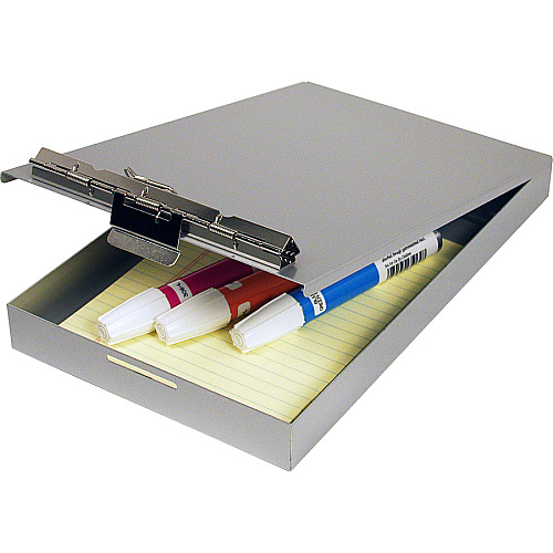 Saunders Recycled Aluminum Redi-Rite Clipboard Top Opening - 6" x 9" Sheet Size - Aluminum - Silver - 1 Each (00213)