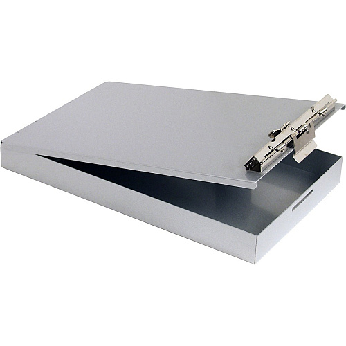 Saunders Recycled Aluminum Redi-Rite Clipboard Top Opening - 6" x 9" Sheet Size - Aluminum - Silver - 1 Each (00213)