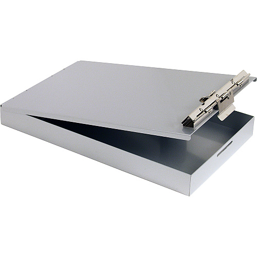 Saunders Recycled Aluminum Redi-Rite Clipboard Top Opening - 6" x 9" Sheet Size - Aluminum - Silver - 1 Each (00213)