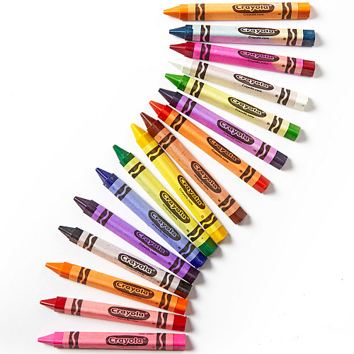 Crayola Triangular Anti-roll Crayons Black, Blue, Blue Violet, Brown, Carnation Pink, Green, Orange, Red, Red Orange, Red Violet, Violet, ... - 256 / Box (528039)