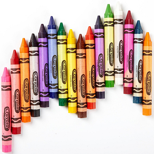 Crayola Triangular Anti-roll Crayons Black, Blue, Blue Violet, Brown, Carnation Pink, Green, Orange, Red, Red Orange, Red Violet, Violet, ... - 256 / Box (528039)