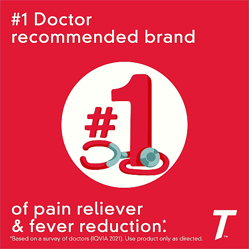 Tylenol Extra Strength Caplets For Headache, Fever, Muscular Pain, Backache, Arthritis, Common Cold, Toothache, Premenstrual Cramp, Menstrual Cramp - 2/Pack - 50 / Box (44910)