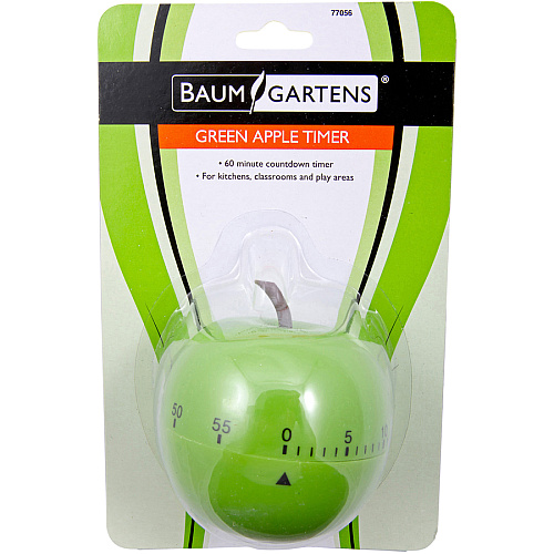 Baumgartens Schoolhouse Timer 1 Hour - For Office, Classroom, Kitchen, Game - Green (77056)