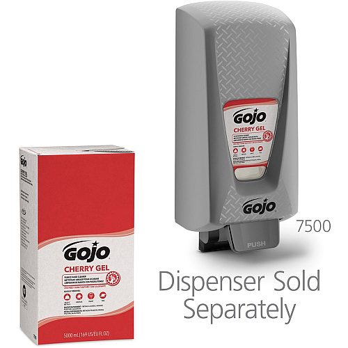 Gojo&reg; PRO TDX 5000 Dispenser Cherry Hand Cleaner Cherry Scent - 1.32 gal - Push Pump Dispenser - Dirt Remover, Grease Remover, Oil Remover - Hand - Red - pH Balanced, Heavy Duty, VOC-free, NPE-free - 2 / Carton (759002)