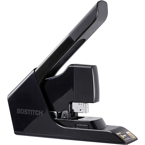 Bostitch EZ Squeeze Antimicrobial Heavy Duty Stapler Staples Upto 130 Sheet - Holds Upto 210 Staple - Full Strip - Black - 1 Each (B8130)