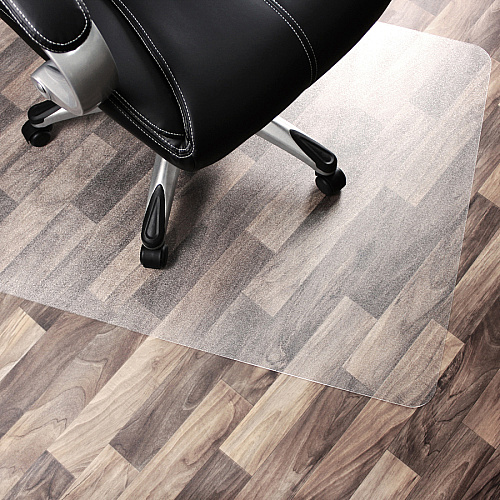 Cleartex Unomat Cleartex&reg; Unomat Anti-Slip Rectangular Chair Mat Hard Floors and Carpet Tiles - 48" x 53" Floor, Hard Floor - 53" Length x 48" Width x 0.075" Depth x 0.075" Thickness - Rectangular - Polycarbonate - Clear - 1 Each - TAA Co (1213420ERA)