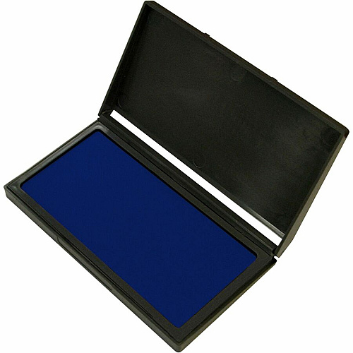 Cosco 2000 Plus Gel Ink Premium Stamp Pad 3" Height x 4.3" Width x 3.5" Depth - Blue Ink - 1 Each (030255)