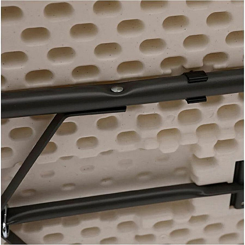Iceberg Commercial Folding Table Powder Coated Round Tube Leg, Gray Base - Contemporary Style - 4 Legs - 1000 lb Capacity - 60" Table Top Length x 30" Table Top Width x 2" Table Top Thickness - Indoor, Outdoor, School, Office, Hospital, Banquet -  (65513)