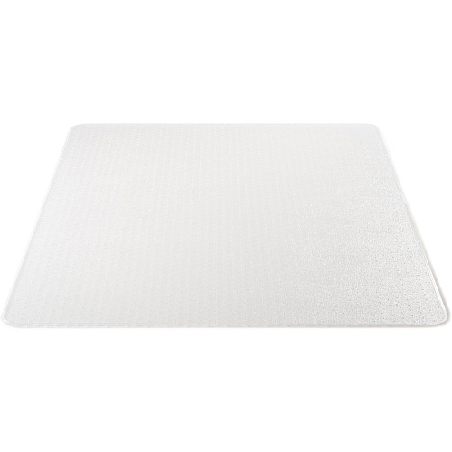 Lorell Low-pile Chairmat Carpeted Floor - 60" Length x 46" Width x 0.112" Thickness - Rectangular - Vinyl - Clear - 1 Each (LLR82821)
