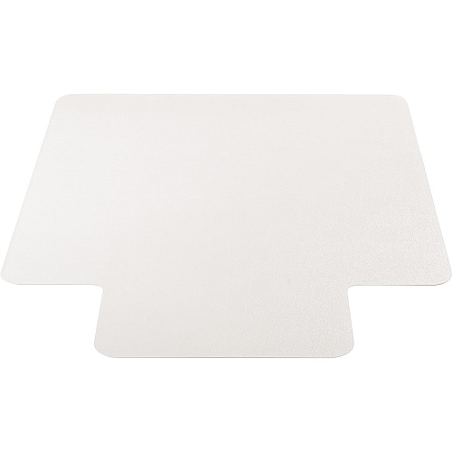 Lorell Nonstudded Wide Lip Chairmat Tile Floor, Vinyl Floor, Hardwood Floor - 53" Length x 45" Width x 0.060" Thickness - Lip Size 12" Length x 25" Width - Vinyl - Clear - 1 Each (LLR82826)