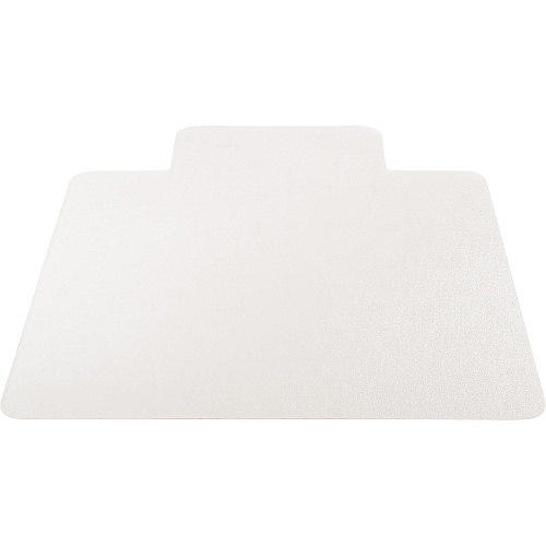 Lorell Nonstudded Wide Lip Chairmat Tile Floor, Vinyl Floor, Hardwood Floor - 53" Length x 45" Width x 0.060" Thickness - Lip Size 12" Length x 25" Width - Vinyl - Clear - 1 Each (LLR82826)