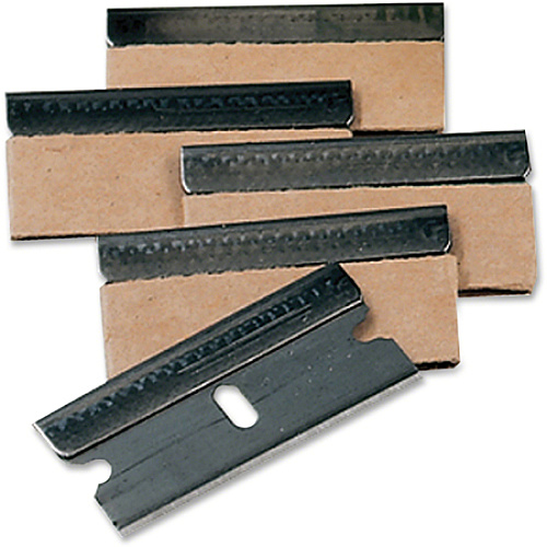 Unger Safety Scraper Replacement Blades #9 - 1.25" Length - Rust Resistant, Self-sharpening - Steel Gray - 100 / Pack (SRB10)