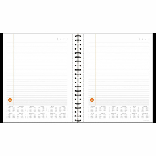 At-A-Glance Plan. Write. Remember. Undated Planning Notebook with Reference Calendars Large - Julian Dates - Daily - 1 Year - January 2026 to December 2026 - 1 Day Single Page Layout - 8 1/2" x 11" Sheet Size - White Sheet - Wire Bound - Bungee (70620905)
