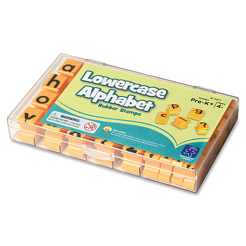 Educational Insights Lowercase Alphabet Stamps Custom Message Stamp - Plastic Plastic - 30 / Set (1471)