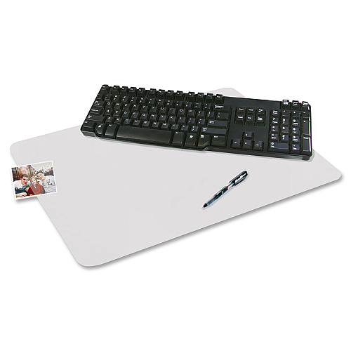 Artistic Krystal Antimicrobial Desk Pad Rectangular - 24" Width x 19" Depth - Vinyl - Clear (6040M)