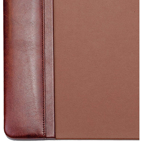 Dacasso Leather Side-Rail Desk Pad 20" Width - Leather - Brown - 1 Each (P3001)