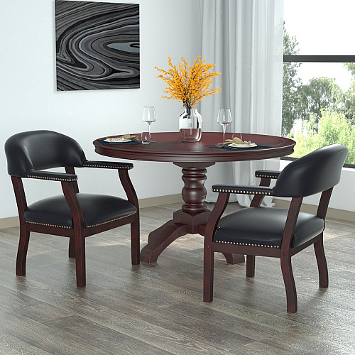 Boss Management Chair Black - Vinyl - 1 Each (B9540BK)