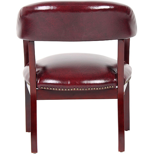 Boss Management Chair Burgundy - Vinyl - 1 Each (B9540BY)