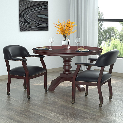 Boss Management Chair Black - Vinyl - 1 Each (B9545BK)
