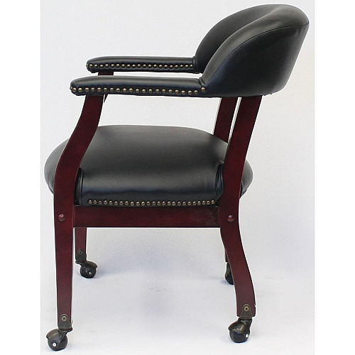 Boss Management Chair Black - Vinyl - 1 Each (B9545BK)