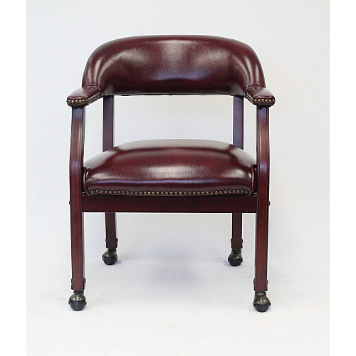 Boss Management Chair Burgundy - Vinyl - 1 Each (B9545BY)