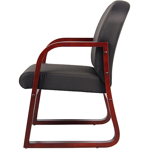 Boss Mahogany Frame Side Chair Black - 1 Each (B9570BK)