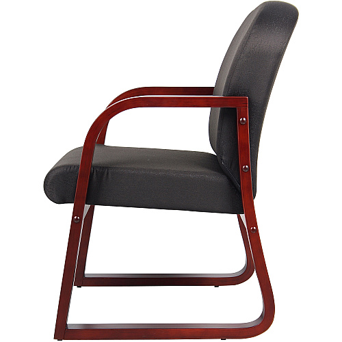Boss Mahogany Frame Side Chair Black - 1 Each (B9570BK)