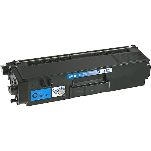 Elite Image Remanufactured High Yield Laser Toner Cartridge - Alternative for Brother TN315 - Cyan - 1 Each 3500 Pages (75735)