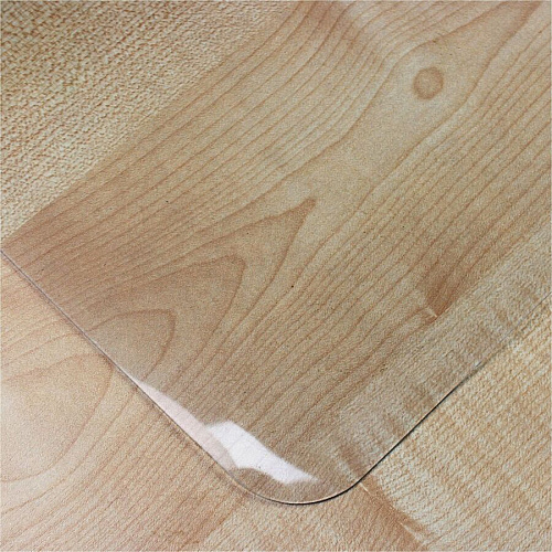Lorell Crystal-clear Desk Pad Rectangular - 24" Width x 19" Depth - Polyvinyl Chloride (PVC) - Clear (LLR39652)
