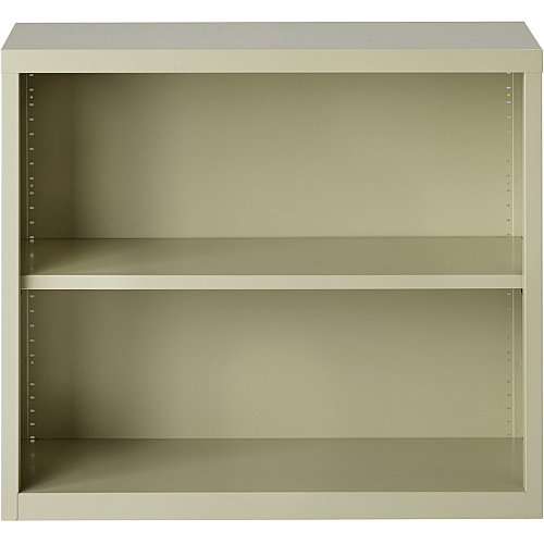 Lorell Fortress Series Bookcase 34.5" Width x 13" Depth x 30" Height - 2 x Shelf(ves) - Putty - Powder Coated - Steel - Recycled (LLR41281)