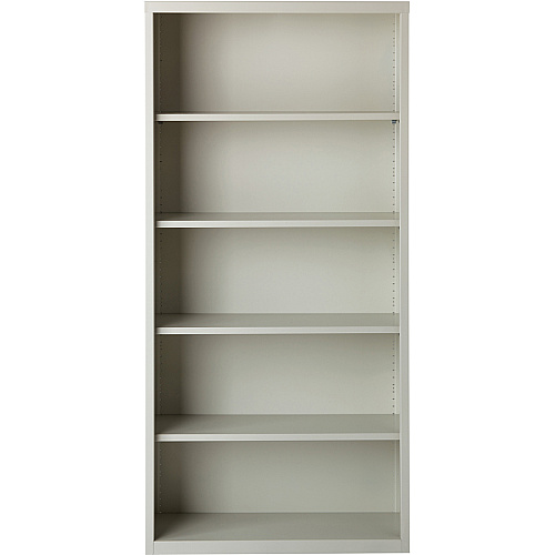 Lorell Fortress Series Bookcase 34.5" Width x 13" Depth x 72" Height - 5 x Shelf(ves) - Light Gray - Powder Coated - Steel - Recycled (LLR41289)