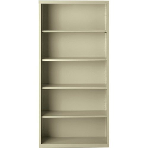 Lorell Fortress Series Bookcase 34.5" Width x 13" Depth x 72" Height - 6 x Shelf(ves) - Putty - Powder Coated - Steel - Recycled (LLR41290)